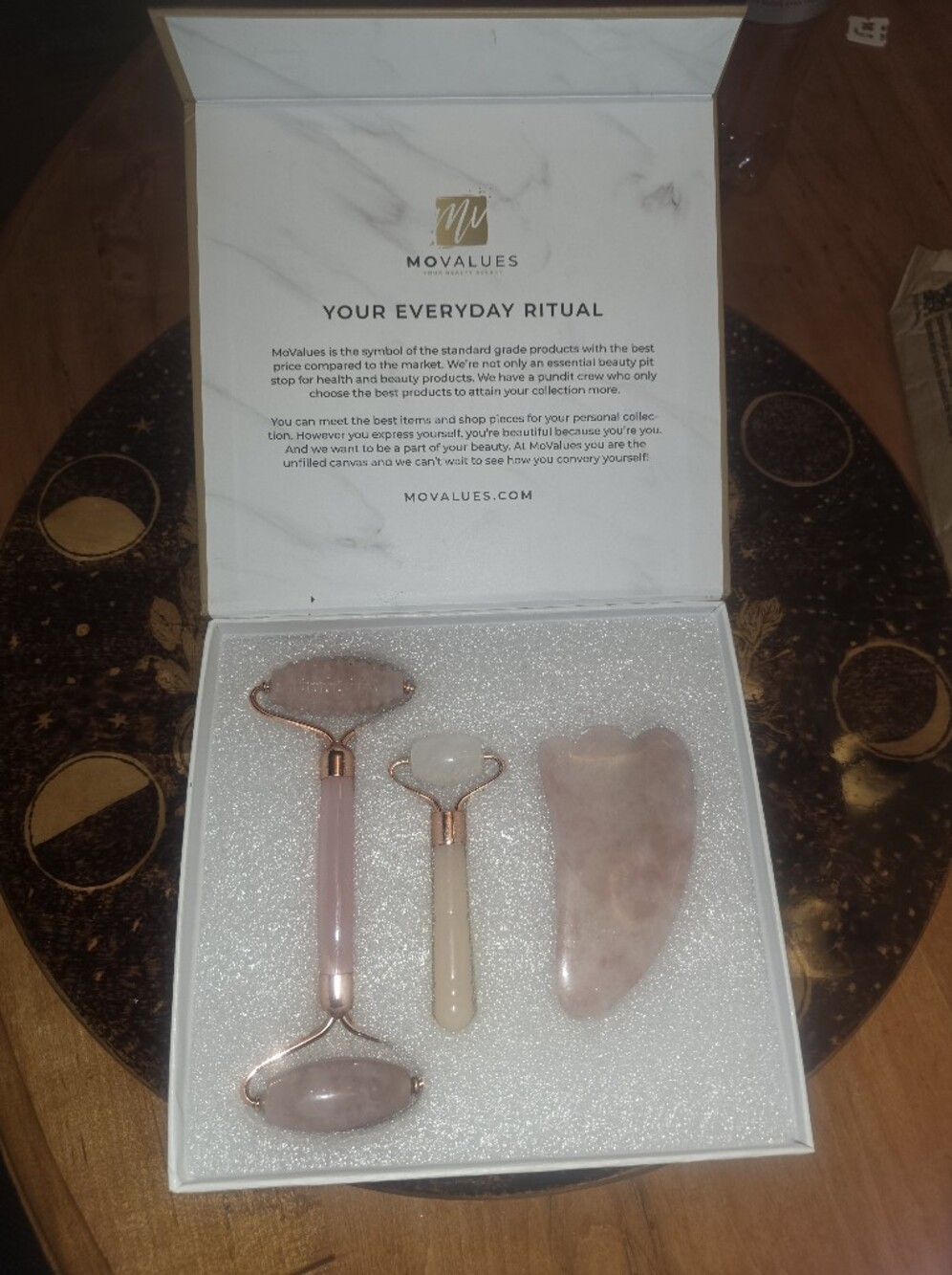 Rose Quartz Roller & Gua Sha By MoValues Brand New!
